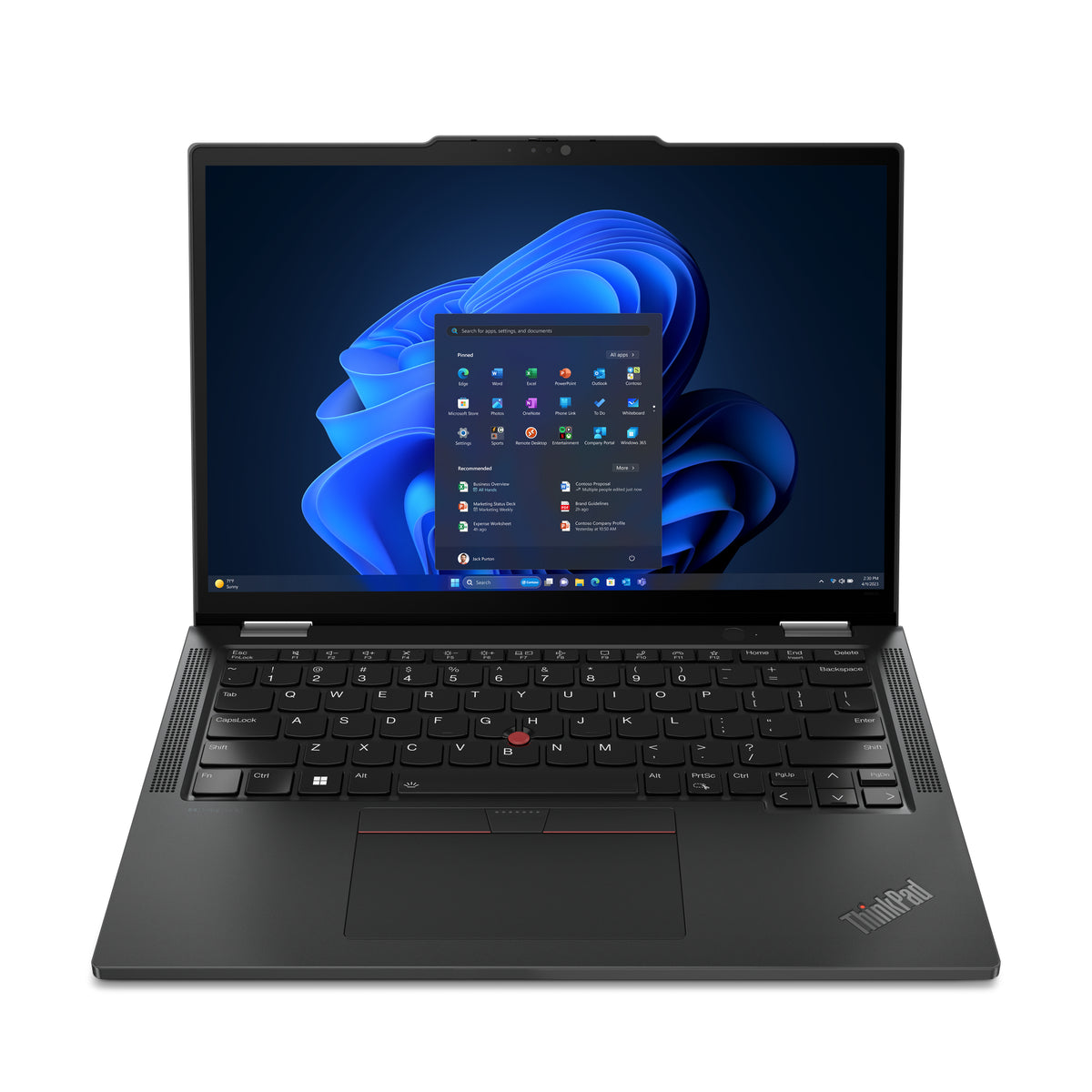 Lenovo ThinkPad X13 2-in-1 Gen 5 Intel Core Ultra 5 135U Hybrid (2-in-1) 33.8 cm (13.3") Touchscreen WUXGA 16 GB LPDDR5x-SDRAM 256 GB SSD Wi-Fi 6E (802.11ax) Windows 11 Pro UK English Black + Stylus pen