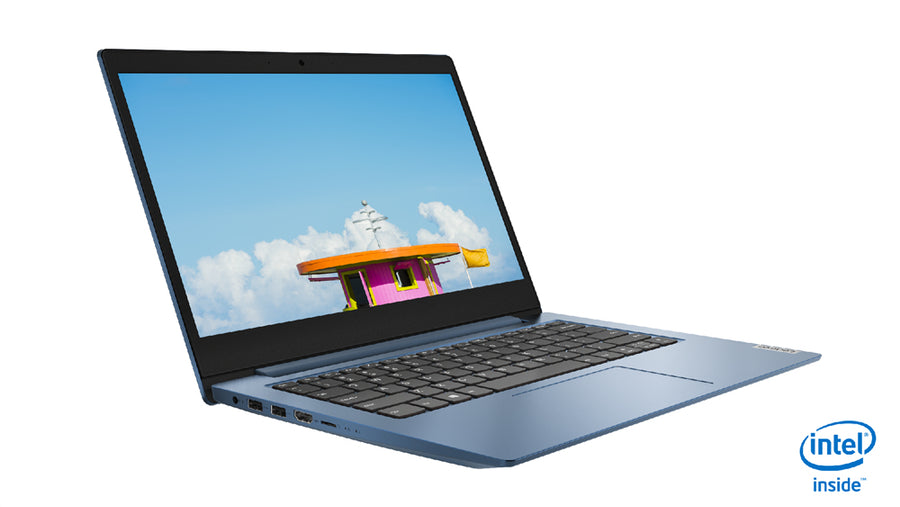 Lenovo IdeaPad 1 14IGL05 Intel® Pentium® Silver N5030 Laptop 35.6 cm (14") Full HD 4 GB DDR4-SDRAM 128 GB SSD Wi-Fi 5 (802.11ac) Windows 11 Home Blue UK English