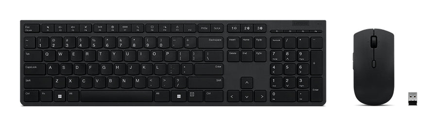 Lenovo 4X31K03963 keyboard Mouse included Office RF Wireless + Bluetooth Swiss Grey