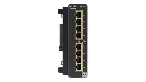 Cisco IEM-3300-8P= network switch Managed L2 Gigabit Ethernet (10/100/1000) Power over Ethernet (PoE) Black
