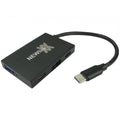 Cables Direct USB TYPE C HUB 2 X TYPE C 2 X TYPE A USB 3.2 Gen 2 (3.1 Gen 2) Type-C 10000 Mbit/s Black