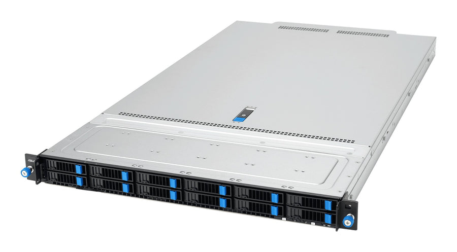 ASUS RS700A-E13-RS12U Rack (1U) Black, Silver