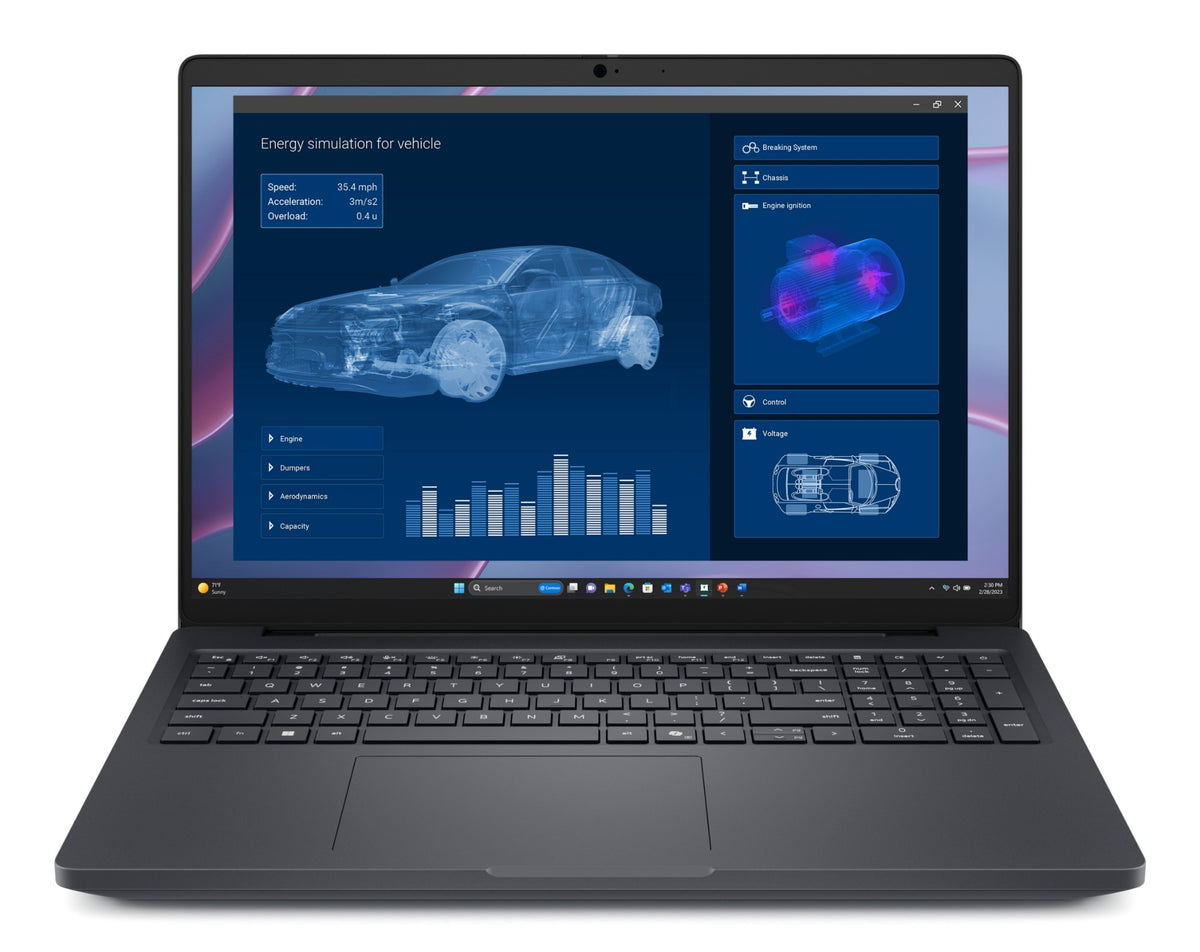 DELL Pro Max 16 MC16255 Copilot+ PC AMD Ryzen AI 7 PRO 450 Mobile workstation 40.6 cm (16") WUXGA 32 GB LPDDR5x-SDRAM 1 TB SSD NVIDIA RTX PRO 500 Blackwell Wi-Fi 7 (802.11be) Windows 11 Pro Black UK English