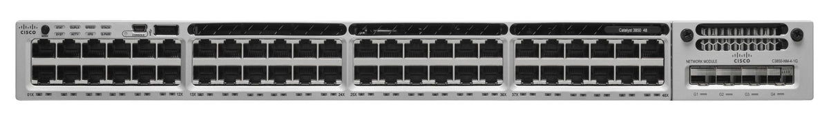 Cisco Catalyst C3850-48T-L, Refurbished Managed Black, Grey