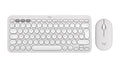 Logitech Pebble 2 Combo keyboard Mouse included Universal RF Wireless + Bluetooth QWERTY US International White