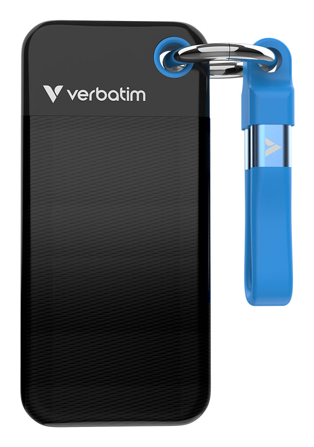Verbatim Pocket SSD USB 3.2 Gen 2 256GB Black/Blue