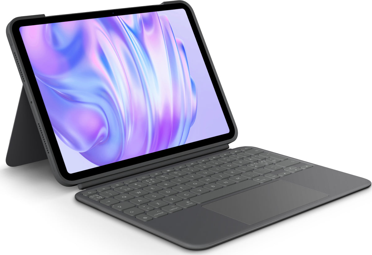 Logitech Combo Touch QWERTY Danish, Finnish, Norwegian, Swedish Smart Connector Graphite