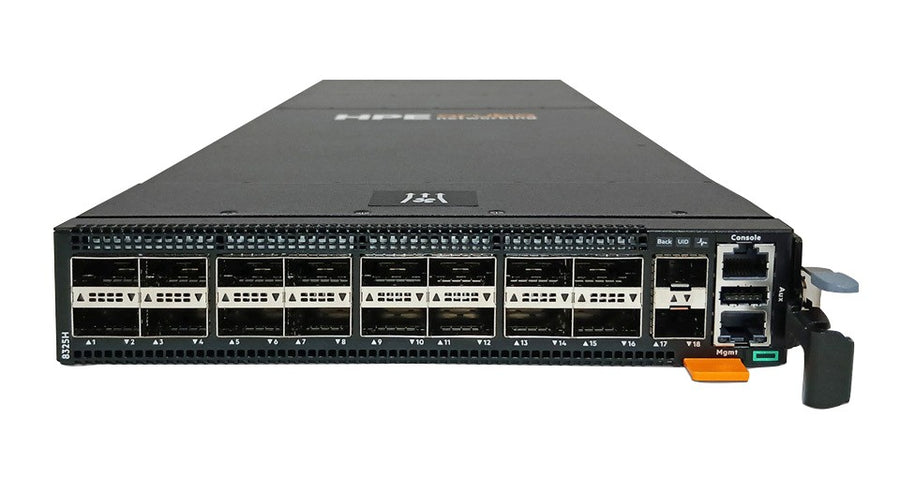 HPE Storage DCN 16p QSFP28 100GbE Power to Connector Half Width Switch H-series SN8325H