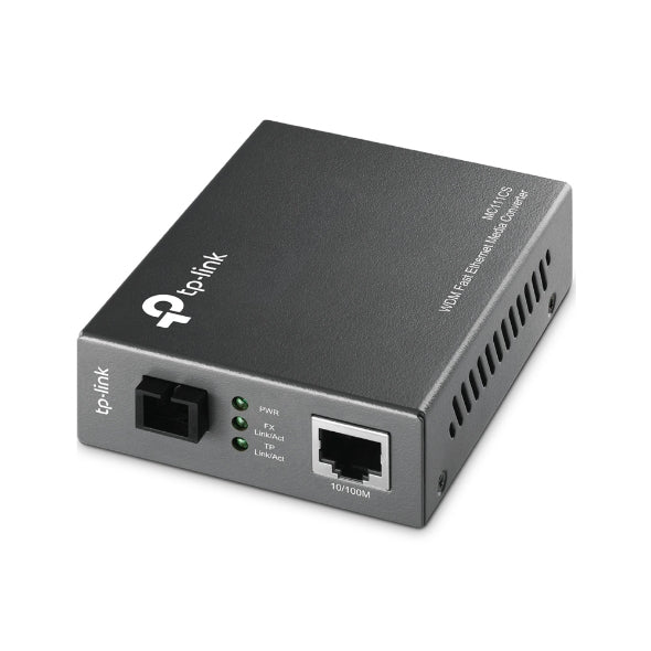 TP-Link Omada MC111CS network media converter 100 Mbit/s Single-mode Black