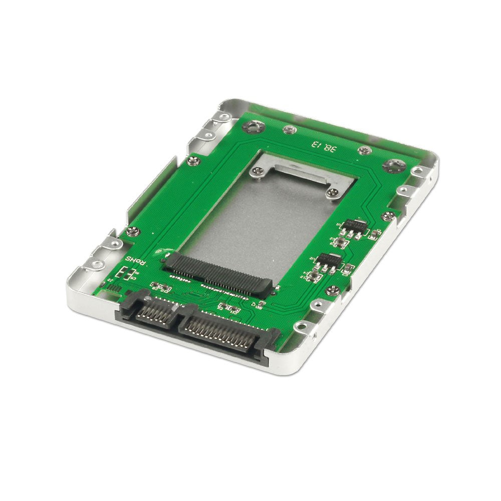 Lindy mSATA SSD to 2.5' SATA Drive Enclosure, Silver