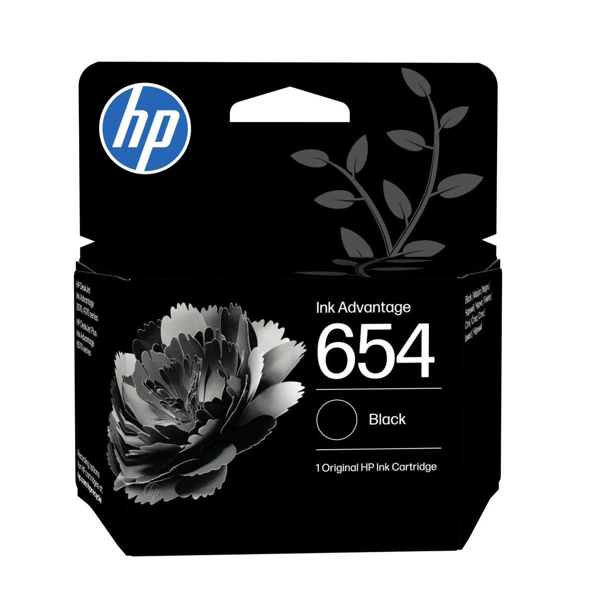 HP 654 Black Original Ink Advantage Cartridge