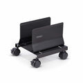 StarTech.com Computer Tower Cart, Rolling Mobile CPU Caddy on Wheels/Casters, Max Load 46.3lb/21kg, Adjustable PC Case Mount, Desktop Floor Stand, Steel Dolly, TAA