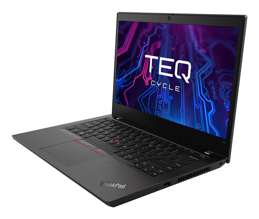 Teqcycle Lenovo Thinkpad L14 G1 AMD RyzenT 5 PRO 4650U Laptop 35.6 cm (14") Touchscreen Full HD 16 GB DDR4-SDRAM 256 GB SSD Windows 11 Pro French Black