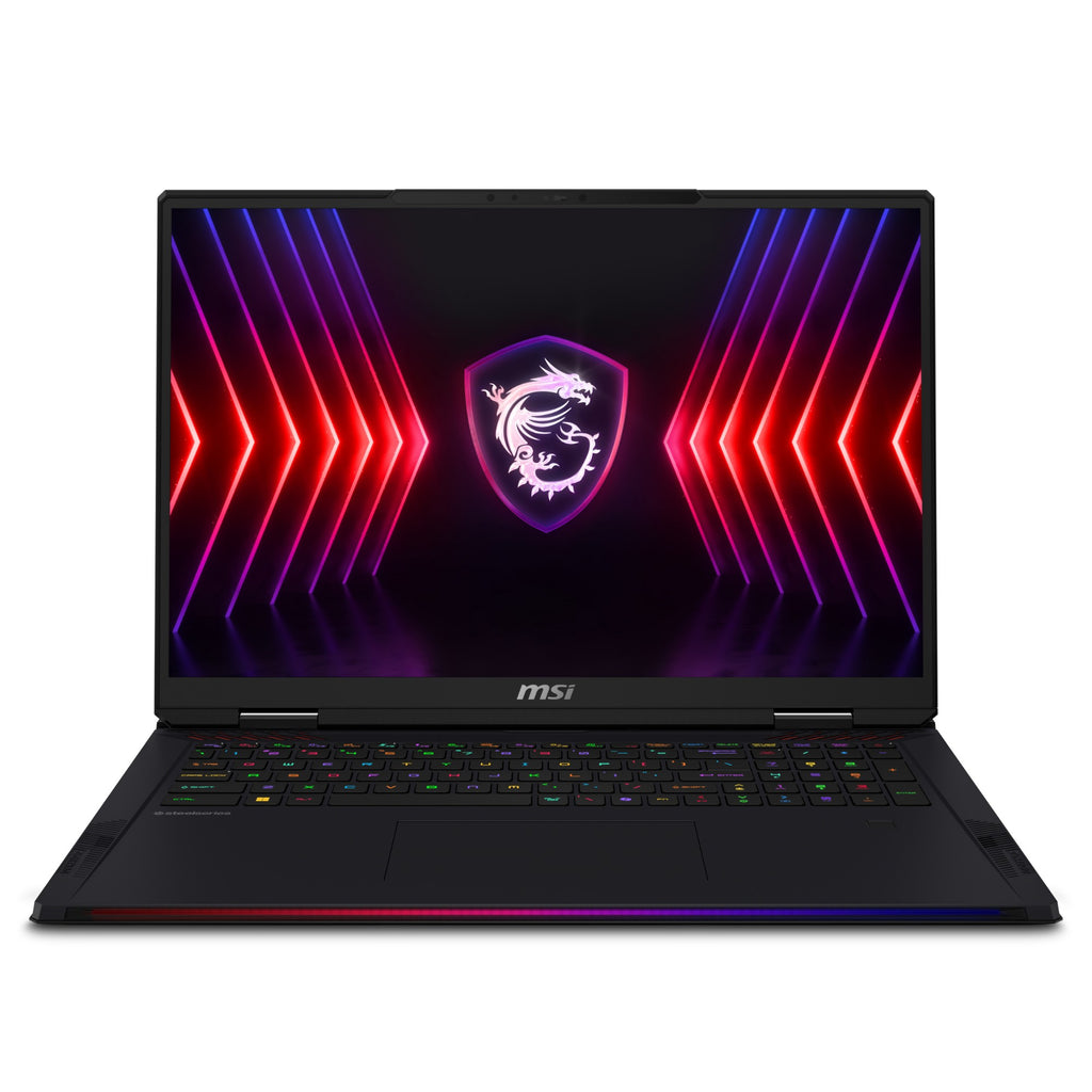 MSI Raider 18 HX A14VIG-060UK Intel® Core™ i9 i9-14900HX Laptop 45.7 cm (18") WQUXGA 64 GB DDR5-SDRAM 2 TB SSD NVIDIA GeForce RTX 4090 Wi-Fi 7 (802.11be) Windows 11 Pro Black
