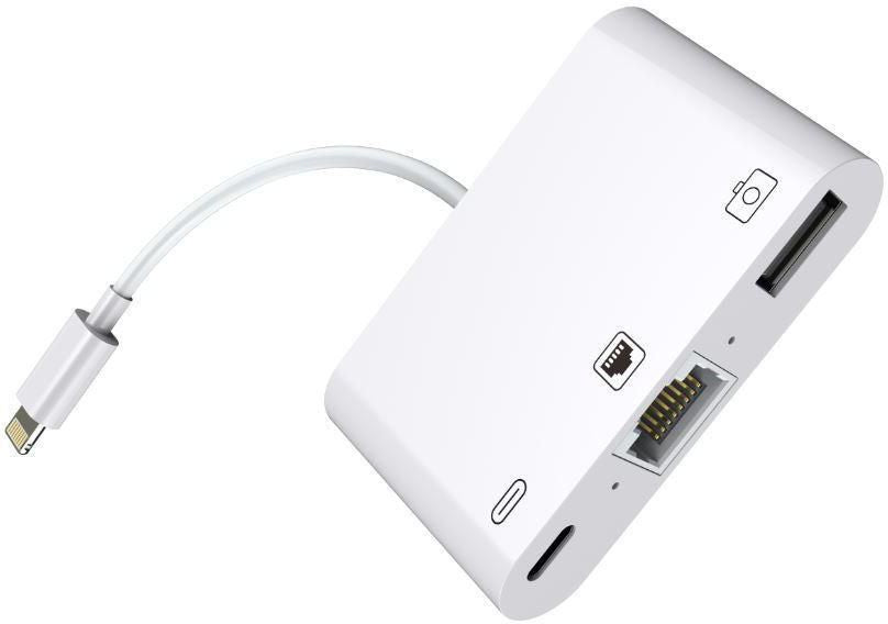 Microconnect LIGHT-HUB2 laptop dock/port replicator White