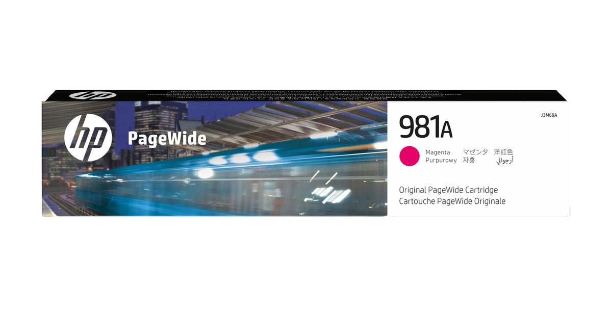HP J3M69A/981A Ink cartridge magenta, 6K pages ISO/IEC 19798 69ml for HP PageWide E 58650/556