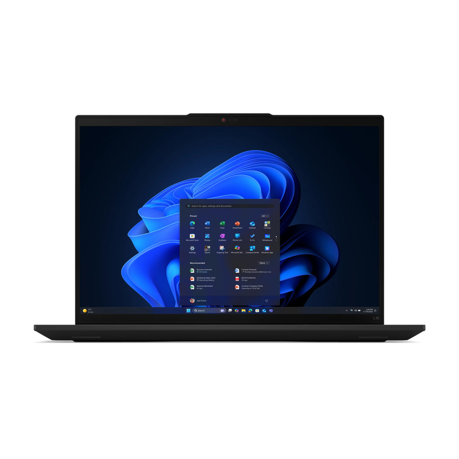 Lenovo ThinkPad L16 Gen 2 (Intel) Intel Core Ultra 7 255U Laptop 40.6 cm (16") WUXGA 16 GB DDR5-SDRAM 512 GB SSD Wi-Fi 6E (802.11ax) Windows 11 Pro Black English