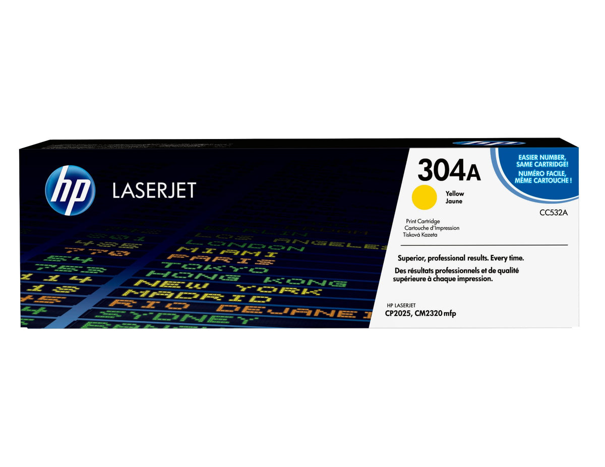 HP CC532A/304A Toner cartridge yellow, 2.8K pages ISO/IEC 19798 for HP CLJ CP 2025