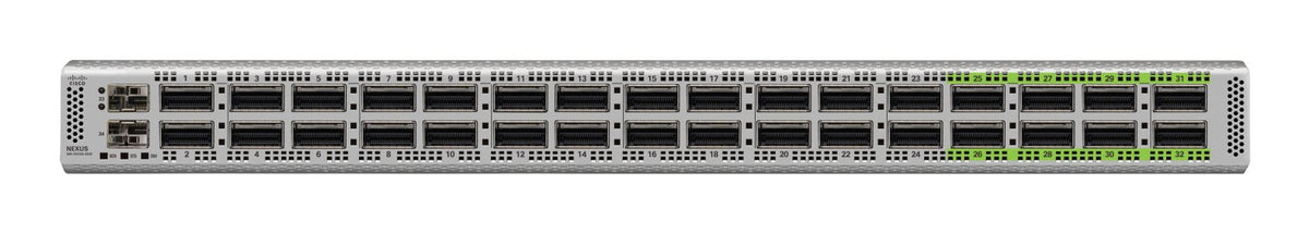 Cisco Nexus N9K-C9332D-GX2B-RF network switch L2/L3 1U Grey