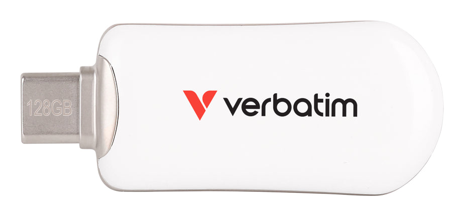 Verbatim Plectra USB-C Flash Drive White 128GB