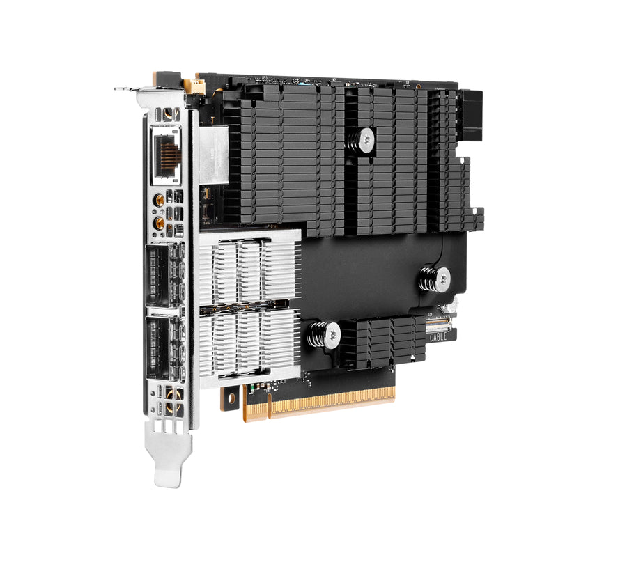 HPE InfiniBand NDR200/Ethernet 200GbE 2‑port QSFP112 PCIe5 x16 MCX755106AC‑HEAT Internal Ethernet / Fiber 200000 Mbit/s
