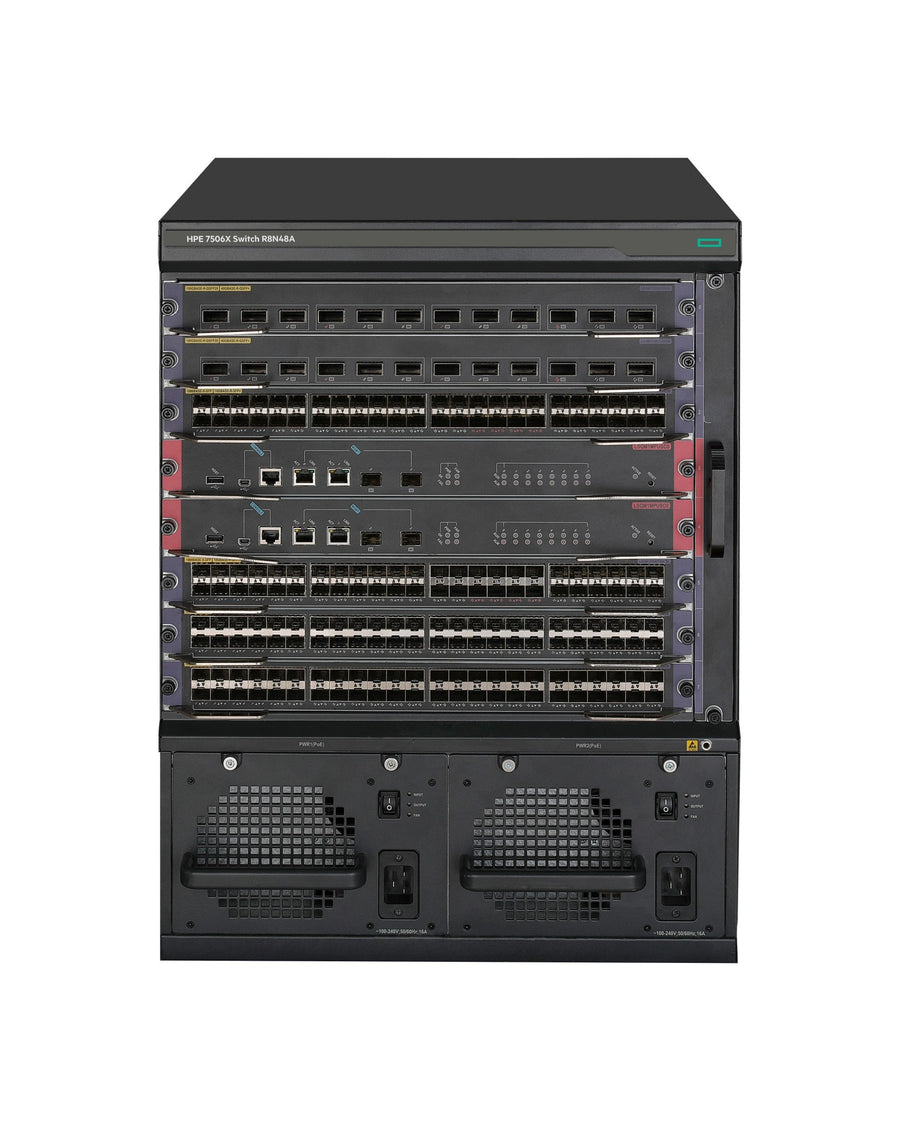 HPE Networking Comware Switch Chassis PoE Ethernet 6 slots 7506X
