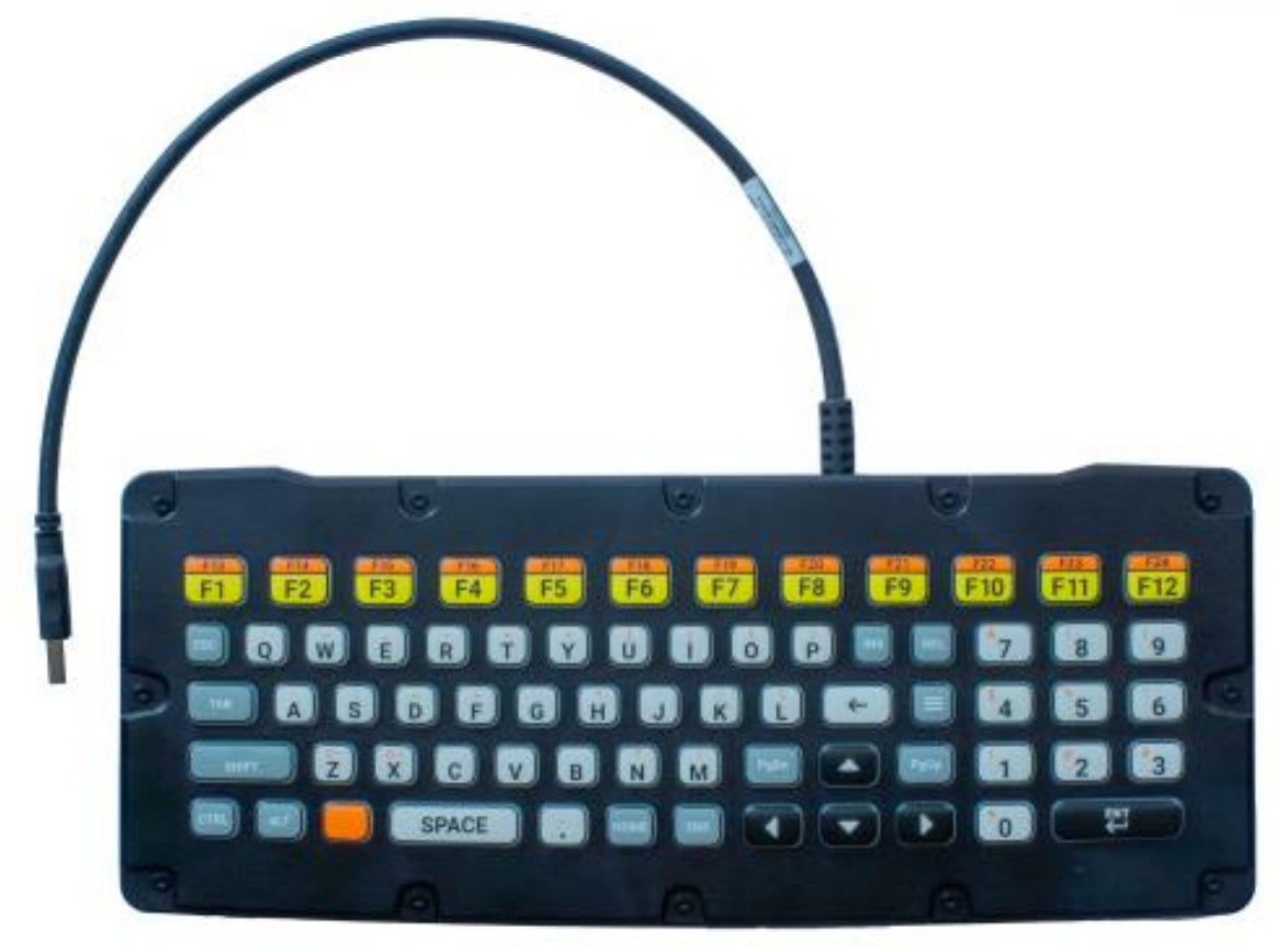 Zebra KYBD-QW-ET-S-1 mobile device keyboard QWERTY English USB Multicolour