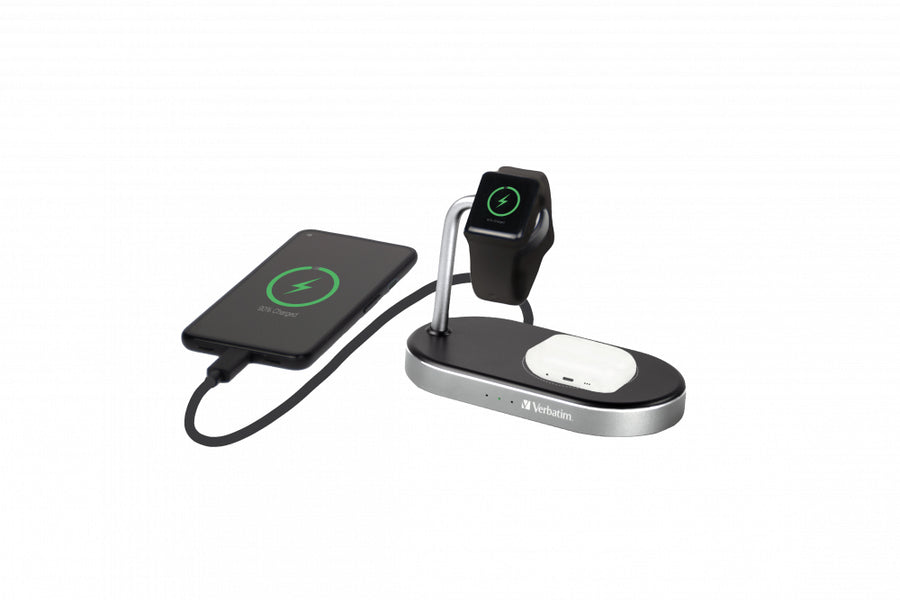 Verbatim WCS-02 Universal Black USB Wireless charging Fast charging Indoor