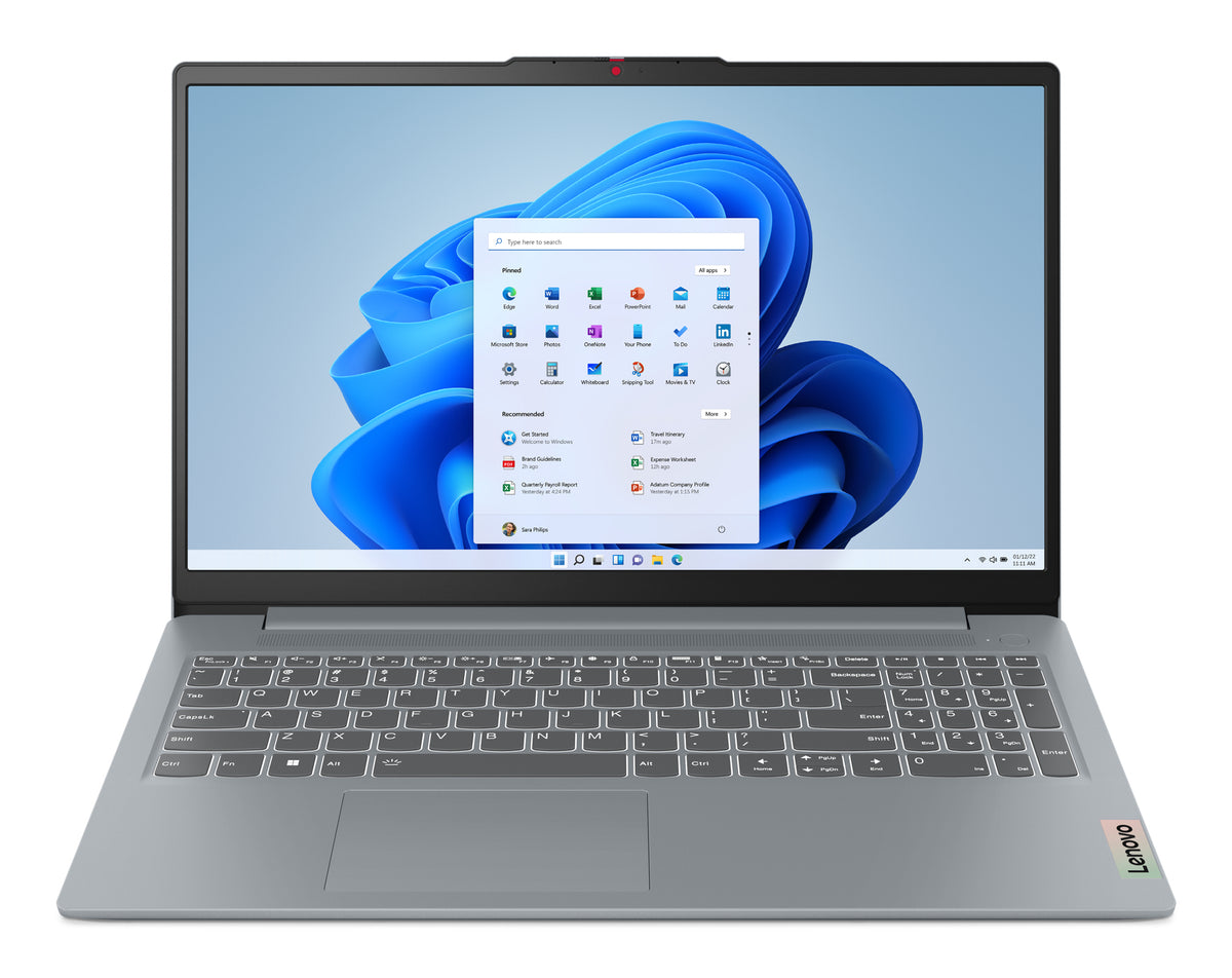 Lenovo IdeaPad Slim 3 15ABR8 AMD Ryzen™ 7 PRO 7730U Laptop 39.6 cm (15.6") Full HD 8 GB DDR4-SDRAM 512 GB SSD Wi-Fi 6 (802.11ax) Windows 11 Home Grey English