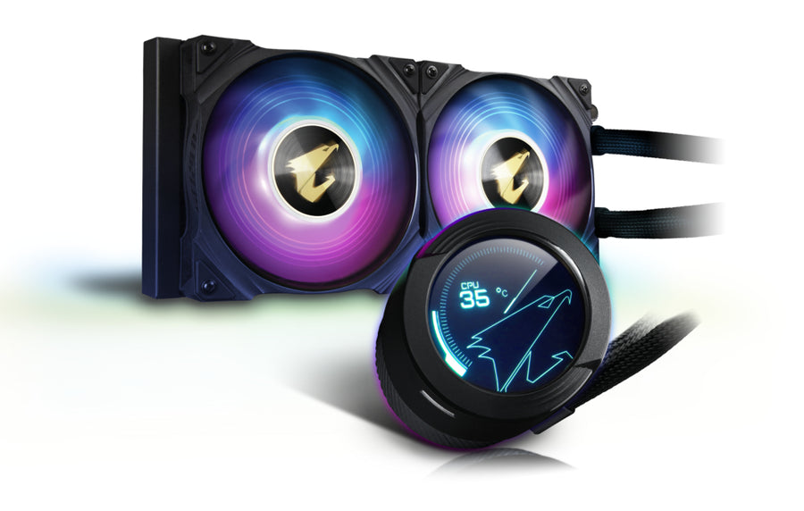 GIGABYTE AORUS WATERFORCE X 240 computer cooling system Processor All-in-one liquid cooler 12 cm Black
