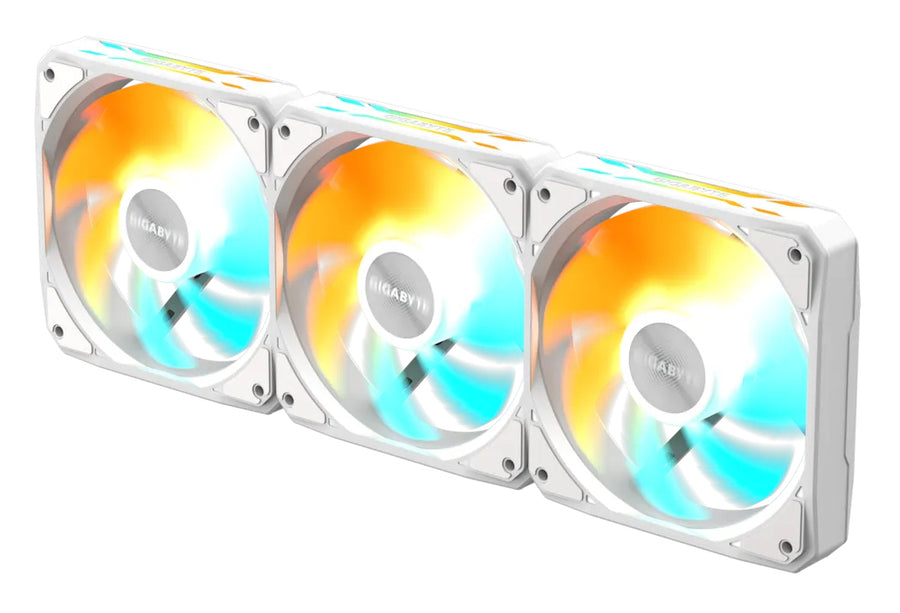 GIGABYTE GP-GBT EZFAN1203 ICE computer cooling system Computer case Fan 12 cm White 3 pc(s)