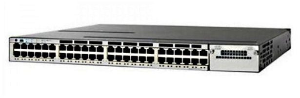 Cisco C3850-48P-S, Refurbished Managed Power over Ethernet (PoE) Black, Grey