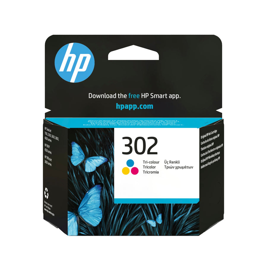 HP F6U65AE/302 Printhead cartridge color, 150 pages ISO/IEC 24711 4ml for HP DeskJet 1110/2130/OfficeJet 5200