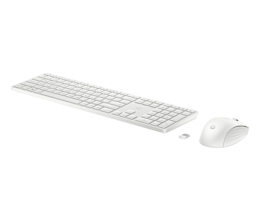 HP 655 WIRELESS KB/MSE COMBO WHT keyboard Mouse included Universal RF Wireless + USB White