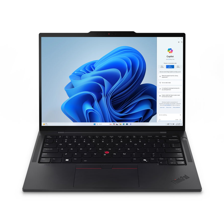 Lenovo ThinkPad T14s Gen 5 Intel Core Ultra 7 155U Laptop 35.6 cm (14") WUXGA 16 GB LPDDR5x-SDRAM 512 GB SSD Wi-Fi 6E (802.11ax) Windows 11 Pro German Black