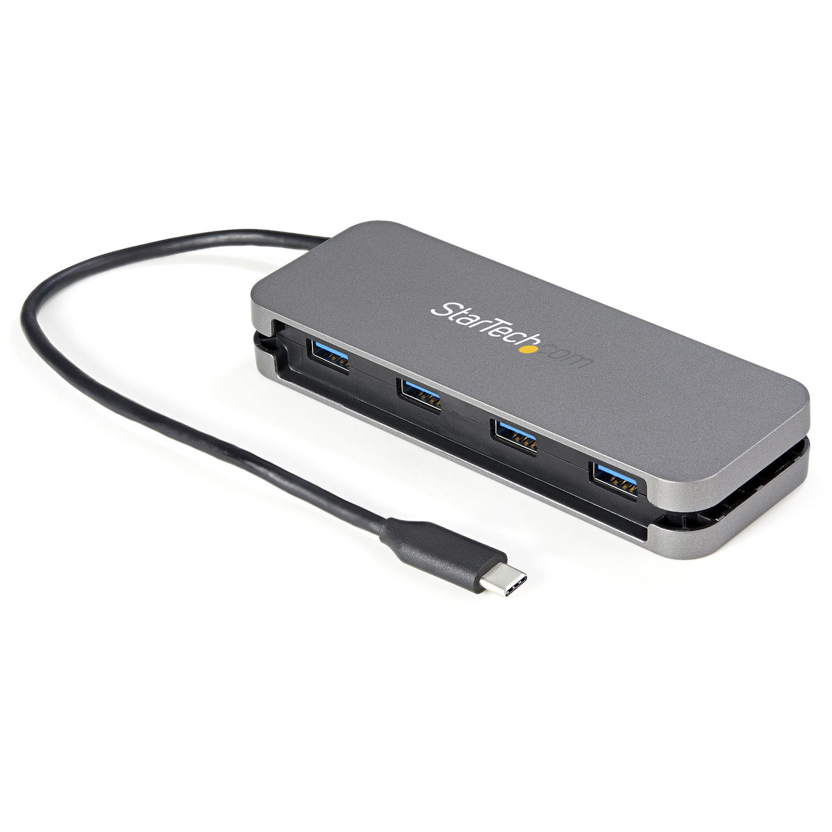 StarTech.com 4 Port USB C Hub - 4x USB-A - USB 3.0 Type-C Hub - USB 3.2 Gen 1 (5Gbps) - Bus Powered Portable USB-C to USB-A Adapter Laptop Hub - 11.2" (28.5cm) Cable w/ Cable Management