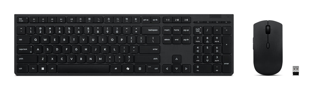 Lenovo 4X31R64325 keyboard Mouse included Office RF Wireless + Bluetooth French Black