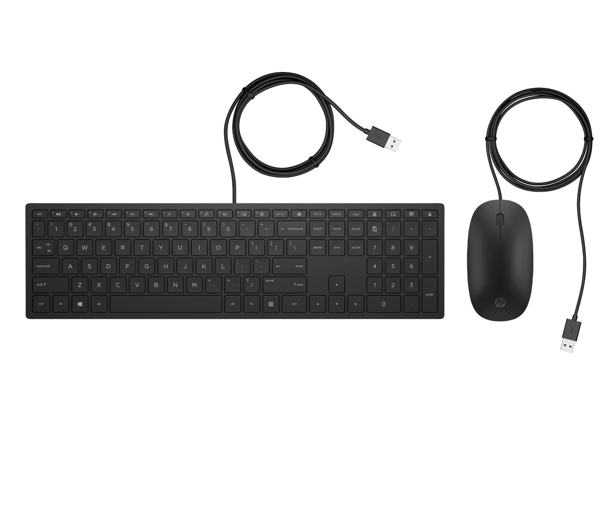 HP PAV WIREDCOMBO 400 FR keyboard Mouse included Office USB Black