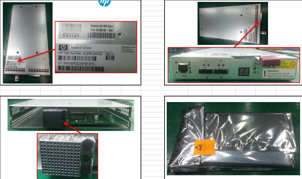 HPE 519316-001 rack accessory Backplane