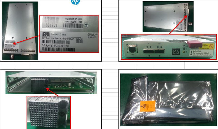 HPE 519316-001 rack accessory Backplane