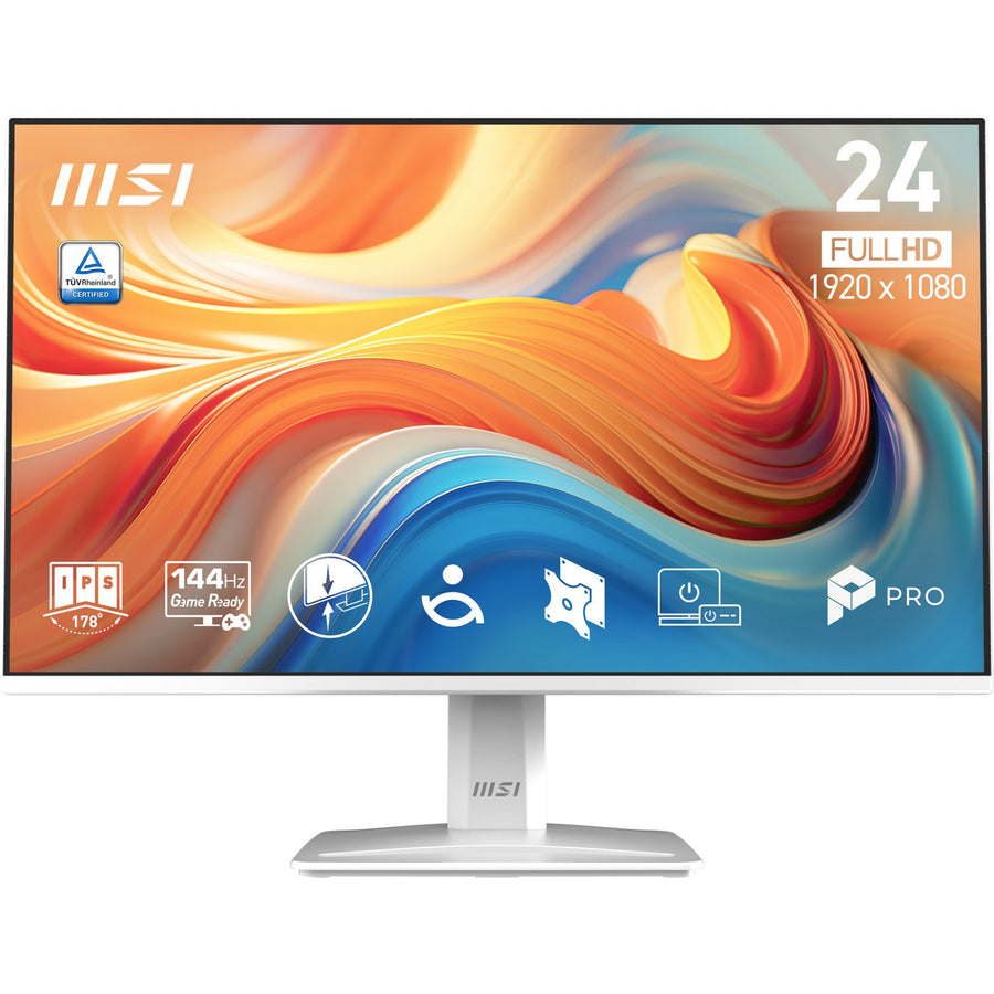 MSI Pro MP243W E14 computer monitor 60.5 cm (23.8") 1920 x 1080 pixels Full HD LCD White