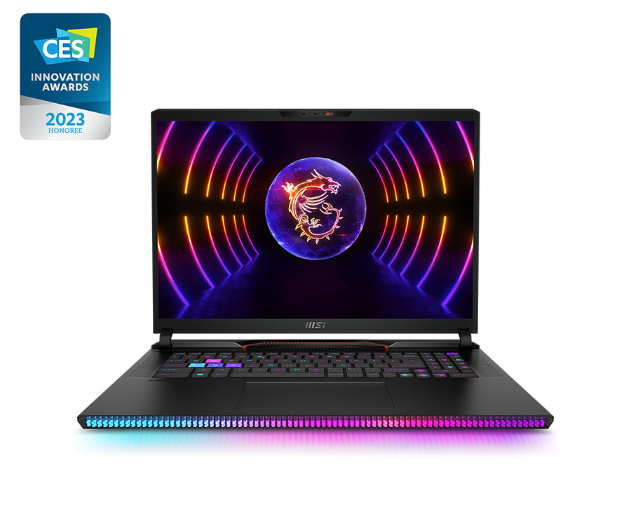MSI Gaming GE78HX 13VG-009UK Raider Intel® Core™ i7 i7-13700HX Laptop 43.2 cm (17") Quad HD+ 16 GB DDR5-SDRAM 1 TB SSD NVIDIA GeForce RTX 4070 Wi-Fi 6E (802.11ax) Windows 11 Home Black