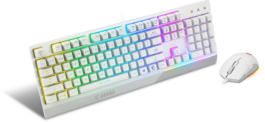 MSI S11-04DE305-CLA keyboard Mouse included Gaming USB QWERTZ German White
