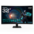 GIGABYTE GS32QCA 31.5" QHD Curved Gaming Monitor - 2560 x 1440, 180Hz, 1ms, 250 cd/m�, FreeSync, HDR Ready, HDMI 2.0, Displayport 1.4