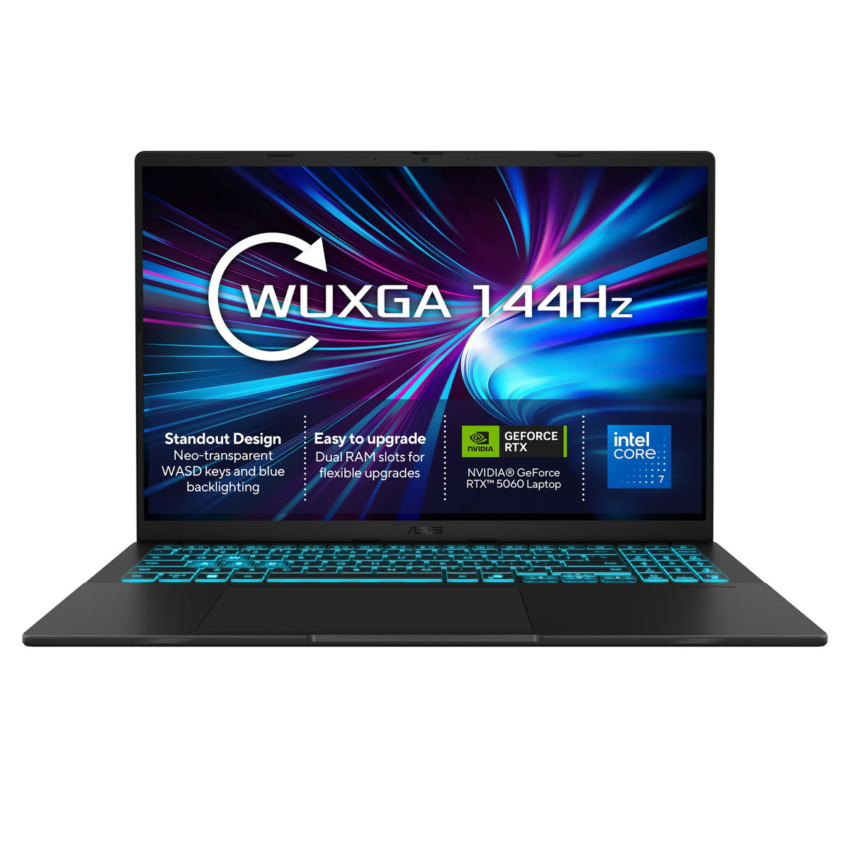 ASUS V16 V3607VM-TK148W Intel Core 7 240H Laptop 40.6 cm (16") WUXGA 16 GB DDR5-SDRAM 1 TB SSD NVIDIA GeForce RTX 5060 Wi-Fi 6 (802.11ax) Windows 11 Home Black