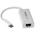 StarTech.com USB-C to Gigabit Ethernet Adapter, White, Thunderbolt 3 Compatible, Windows & Mac, RJ45 LAN Network Converter
