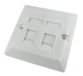 Cables Direct Single Cat5e 2 Port Faceplate