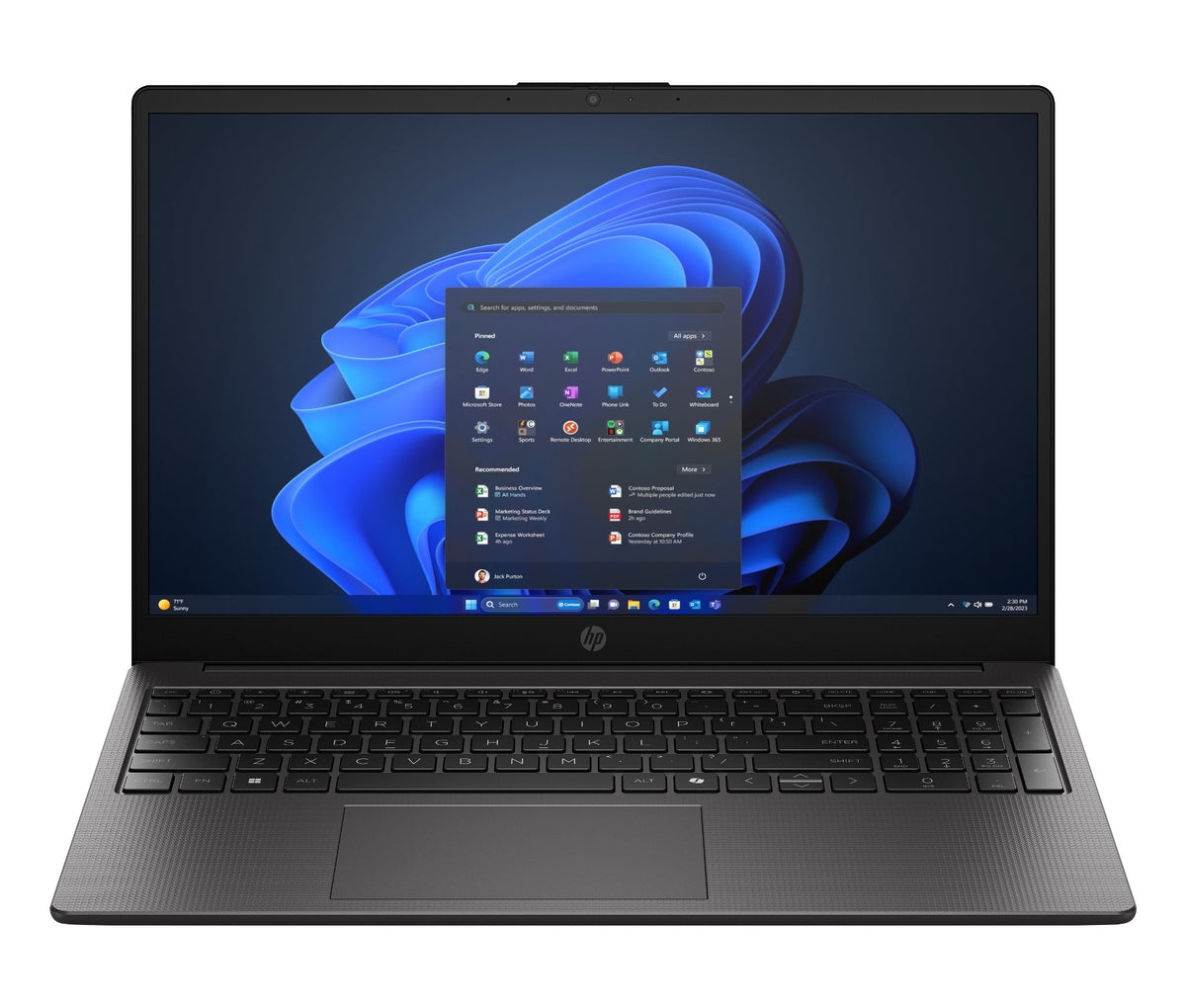 HP 250R G10 Intel Core 5 120U Laptop 39.6 cm (15.6") Full HD 8 GB DDR5-SDRAM 512 GB SSD Wi-Fi 6 (802.11ax) Windows 11 Home Black