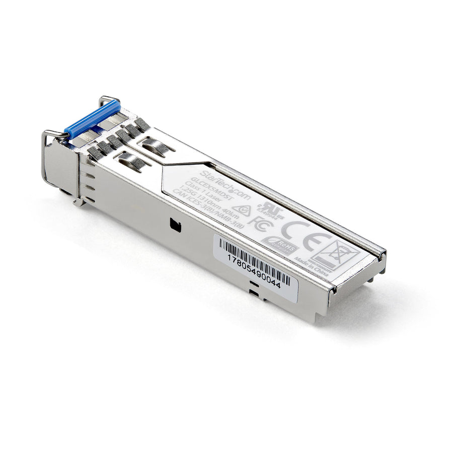 StarTech.com Cisco GLC-EX-SMD Compatible SFP Module - 1000BASE-EX - 1GbE Single Mode Fiber SMF Optic Transceiver - 1GE Gigabit Ethernet SFP - LC 40km - 1310nm - DDM Cisco Firepower, ASR920, IE2000