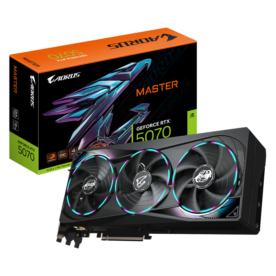 GIGABYTE AORUS GeForce RTX 5070 MASTER 12G Graphics Card